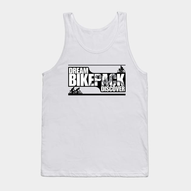 Dream Bikepack Discover White on Light Color Tank Top by G-Design